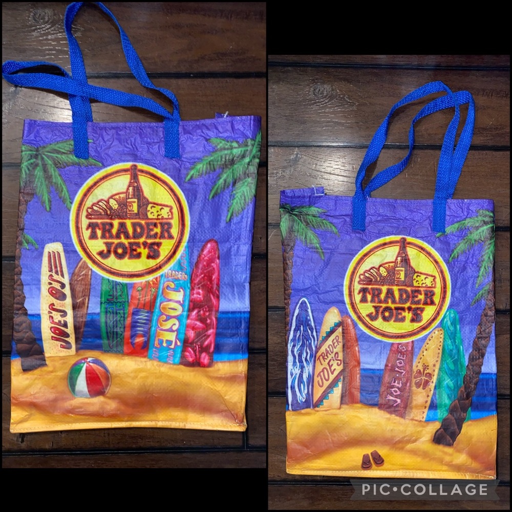 Trader Joe’s Reusable Grocery Tote Bag Surfboard - image 1